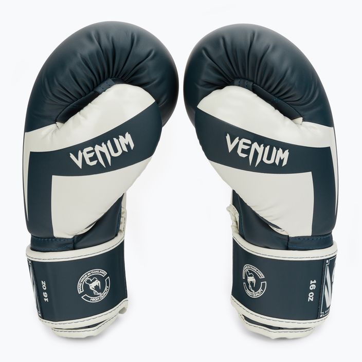 Venum Elite mănuși de box alb-albastre și albe 1392 4