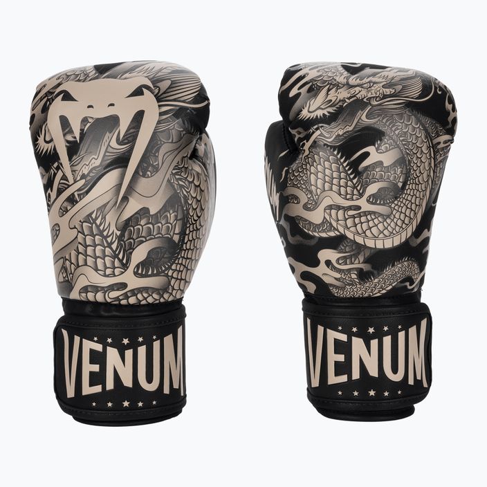 Mănuși de box Venum Dragon's Flight black/sand