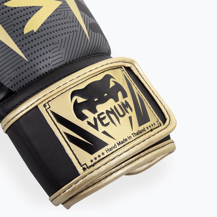 Mănuși de box Venum Elite dark camo/gold 9