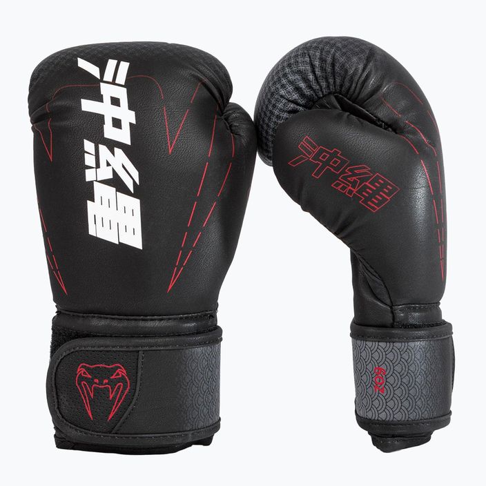 Mănuși de box pentru copii Venum Okinawa 3.0 black/red 6