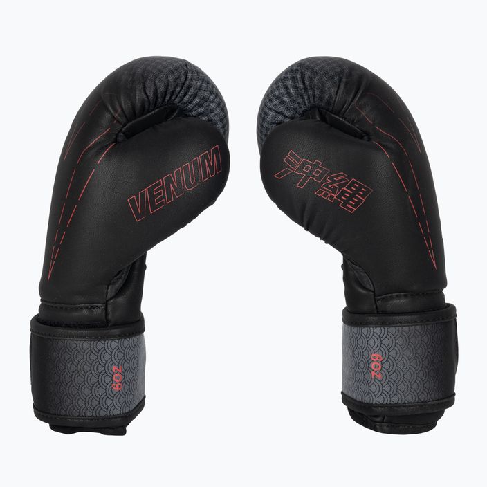 Mănuși de box pentru copii Venum Okinawa 3.0 black/red 3