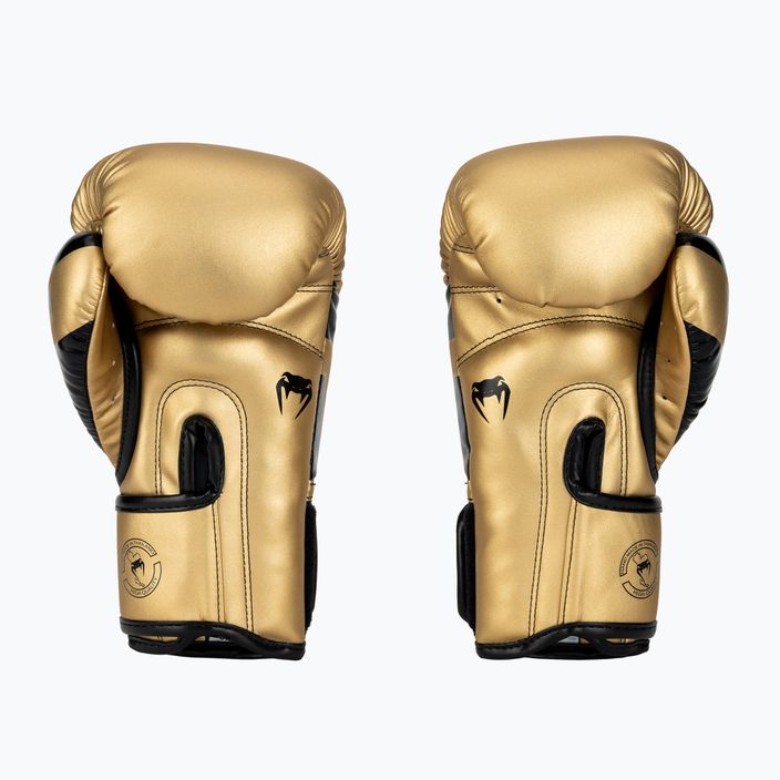 Mănuși de box pentru bărbați Venum Elite aur și negru 1392-449 2