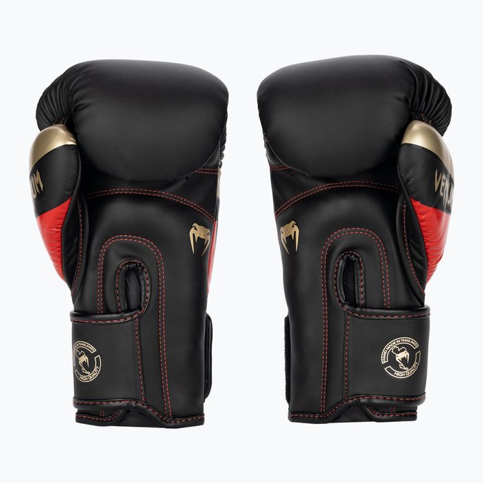 Mănuși de box Venum Elite black/gold/red 2