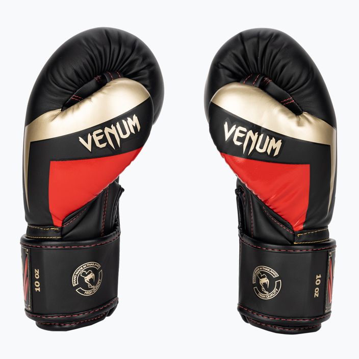 Mănuși de box Venum Elite black/gold/red 3