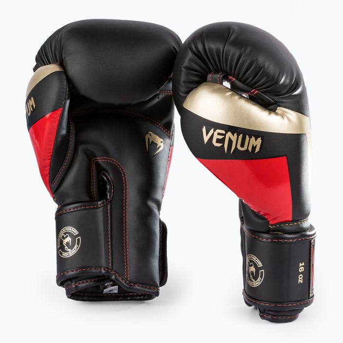 Mănuși de box Venum Elite black/gold/red 6