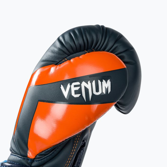 Mănuși de box Venum Elite navy/silver/orange 5
