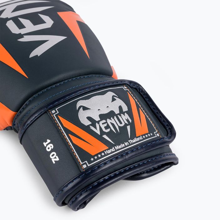 Mănuși de box Venum Elite navy/silver/orange 8