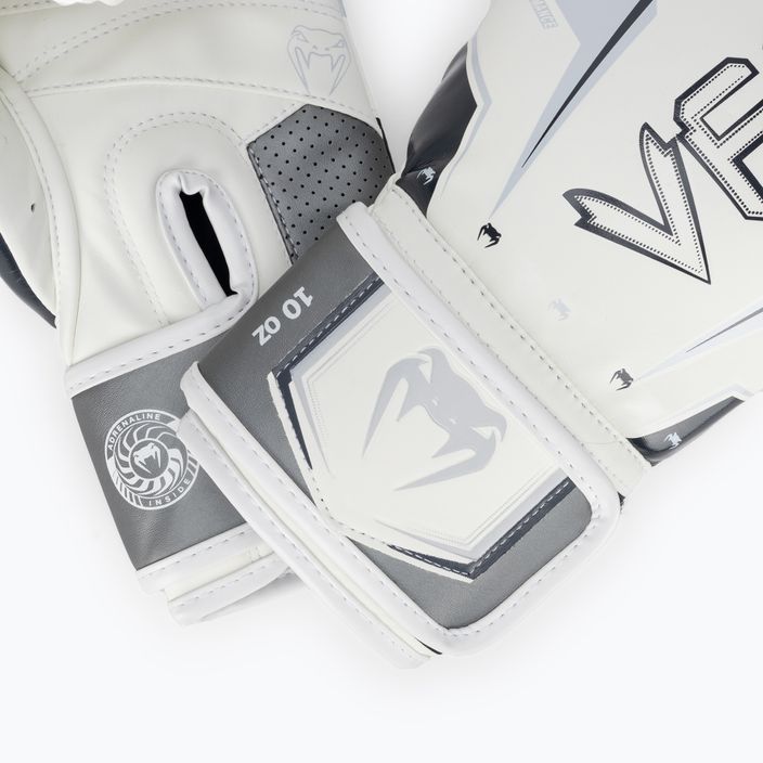 Mănuși de box Venum Elite Evo grey/white 4
