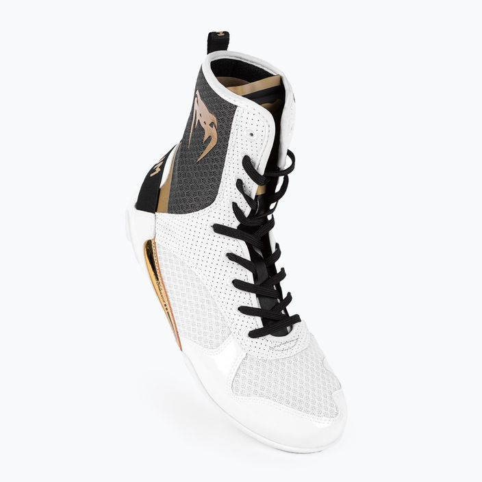 Venum Elite Boxing cizme alb/negru/aur 11