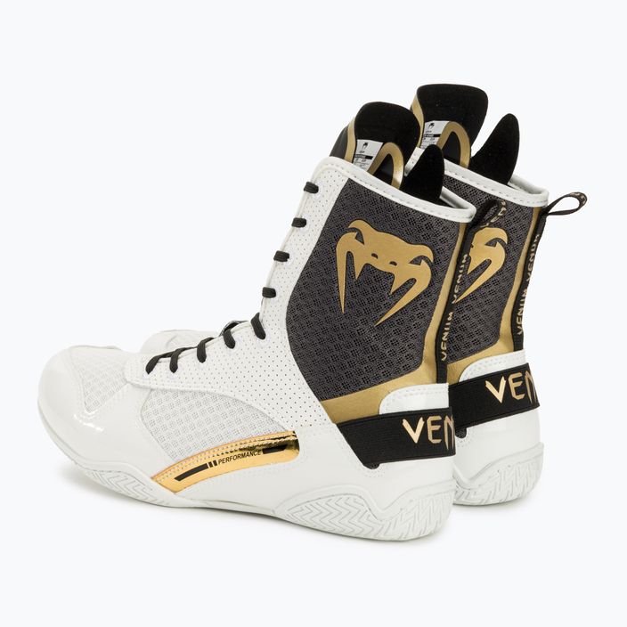 Venum Elite Boxing cizme alb/negru/aur 3