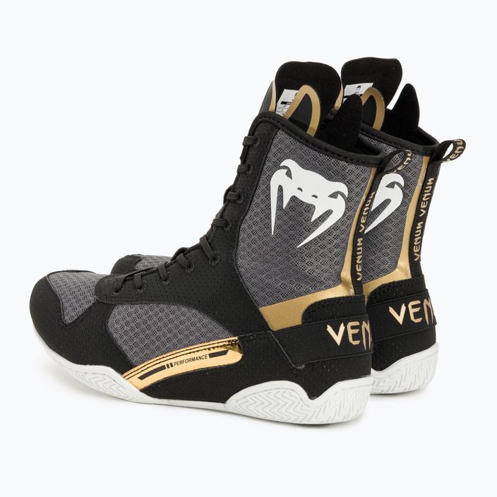 Venum Elite Boxing cizme negru / alb / aur 3
