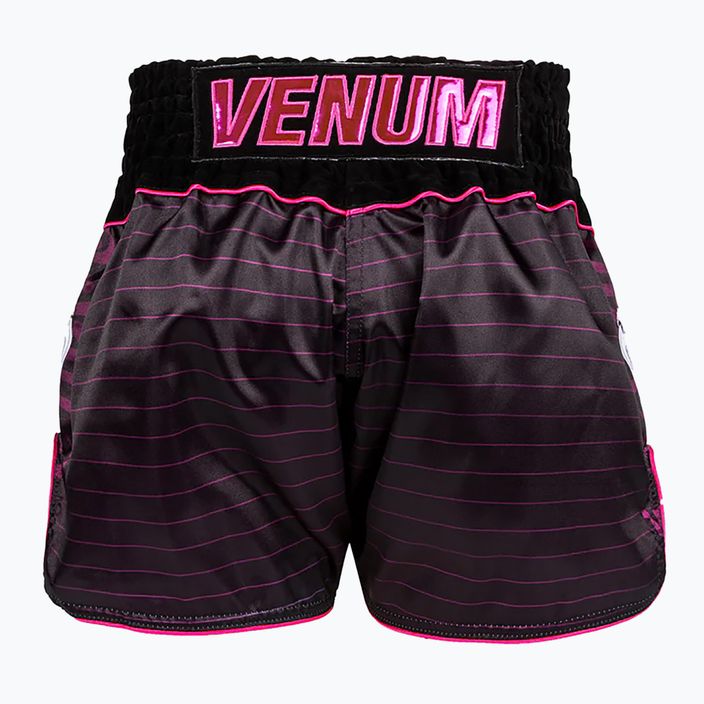 Pantaloni scurți de antrenament Venum Attack Muay Thai black/pink 2