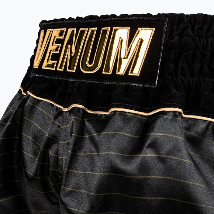 Pantaloni scurți de antrenament Venum Attack Muay Thai black/gold 7