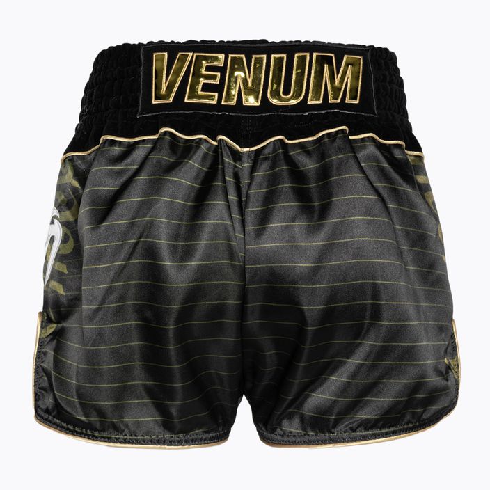 Pantaloni scurți de antrenament Venum Attack Muay Thai black/gold 2