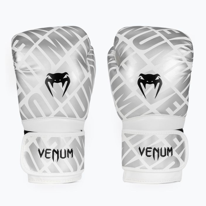 Mănuși de box Venum Contender 1.5 XT Boxing white/silver