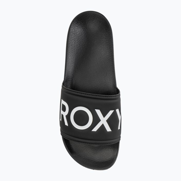 Papuci pentru femei ROXY Slippy II green black fg 5