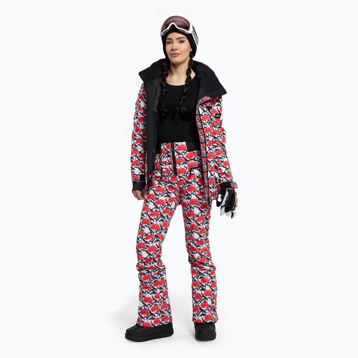 Pantaloni de snowboard pentru femei ROXY Rowley X ROXY High 2021 bright white/white red 2