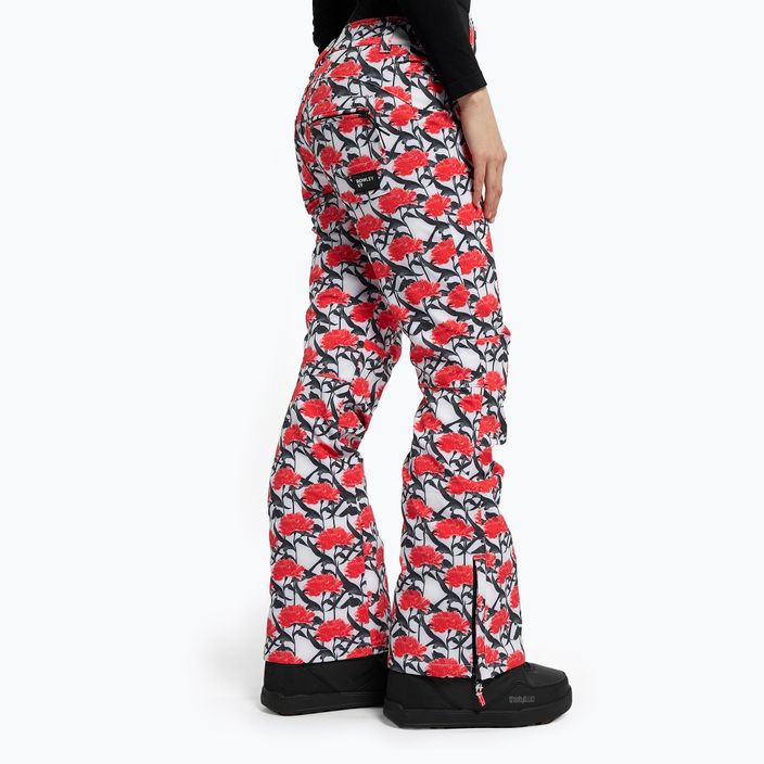 Pantaloni de snowboard pentru femei ROXY Rowley X ROXY High 2021 bright white/white red 3