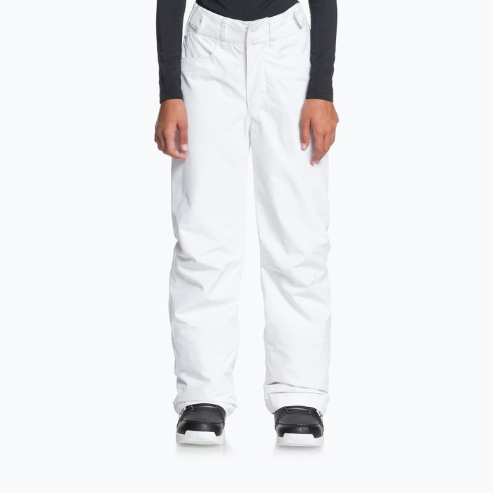 Pantaloni de snowboard pentru copii ROXY Backyard Girl 2021 bright white