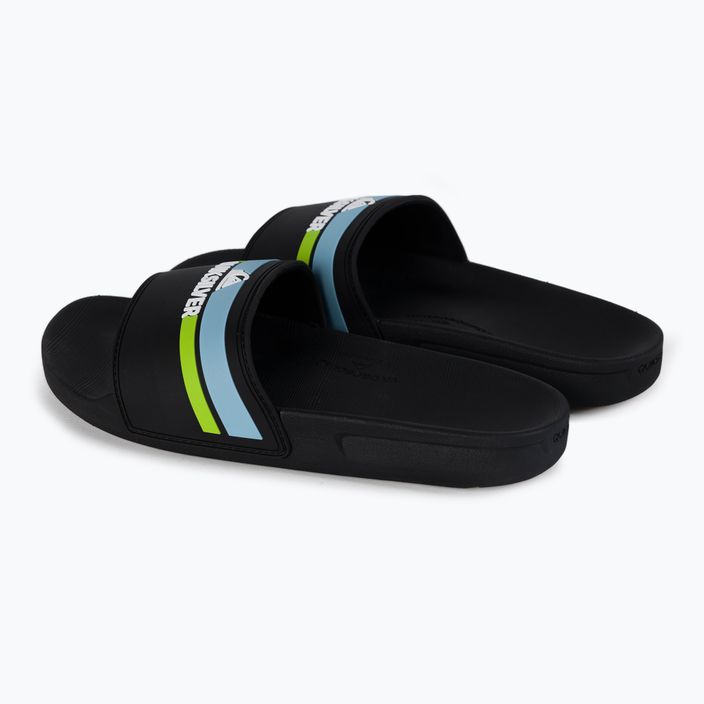 Flip-flops pentru copii Quiksilver Rivi Slide black/orange/blue 3