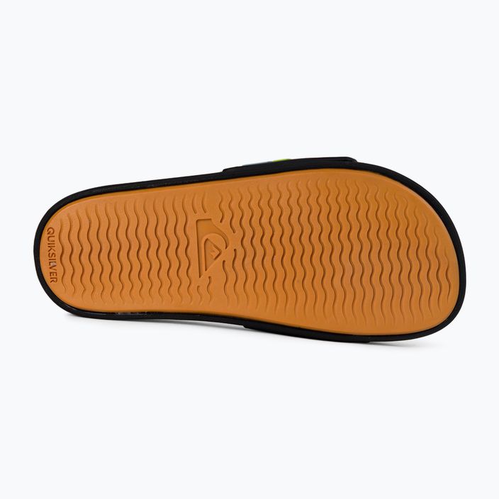 Flip-flops pentru copii Quiksilver Rivi Slide black/orange/blue 4