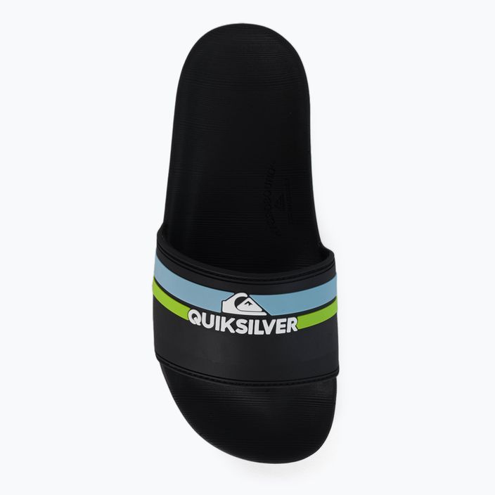 Flip-flops pentru copii Quiksilver Rivi Slide black/orange/blue 6