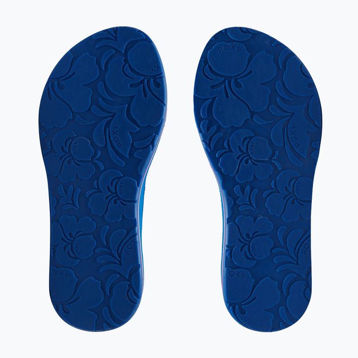 Flip flop pentru femei ROXY Coastin Print 2021 bacha blue 4