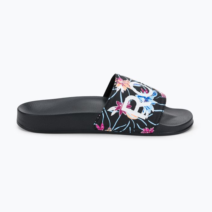 Flip-flops pentru femei ROXY Slippy II 2021 black/azela pink 2