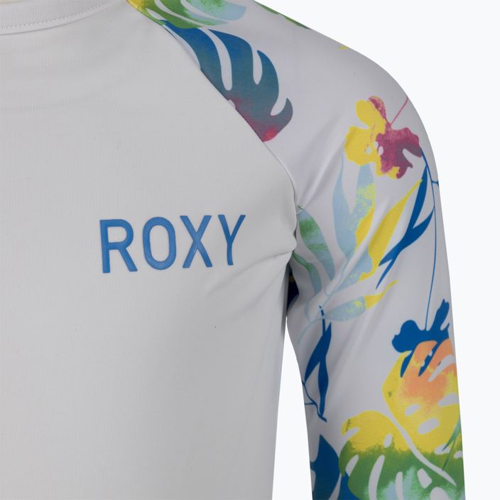Tricoul de înot pentru copii ROXY Printed 2021 bright white/surf trippin 3