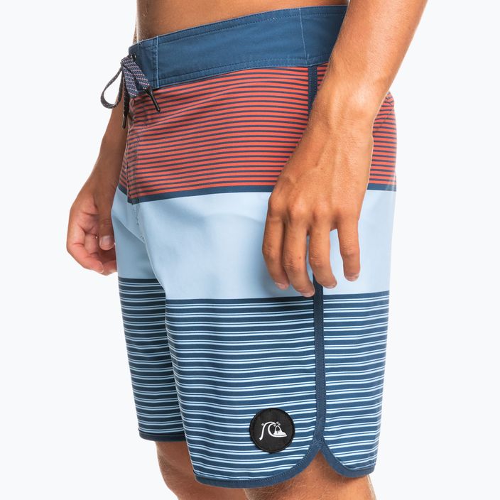 Quiksilver Surfsilk Tijuana 18' pantaloni scurți de înot pentru bărbați albastru și portocaliu EQYBS04651-BSN6 5