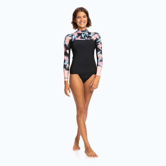 Costum de înot pentru femei ROXY 1 mm Swell Series anthracite paradise found s 2