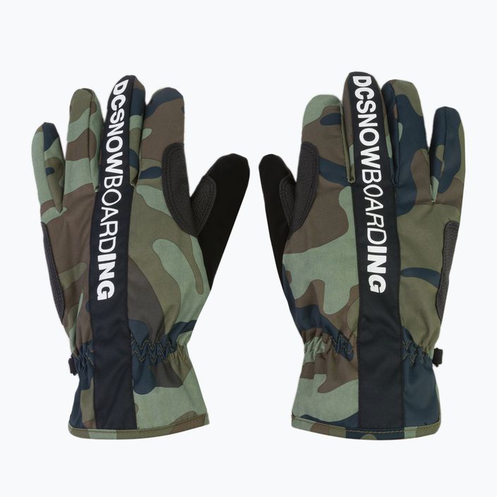Mănuși de snowboard pentru bărbați DC Salute woodland camo green 3