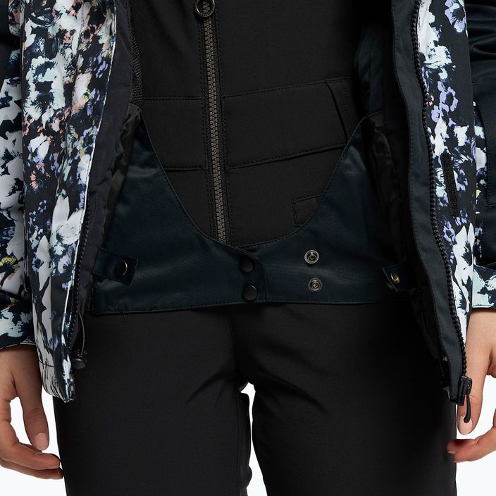 Jachetă de snowboard pentru femei ROXY Jetty Block 2021 true black black flowers 13