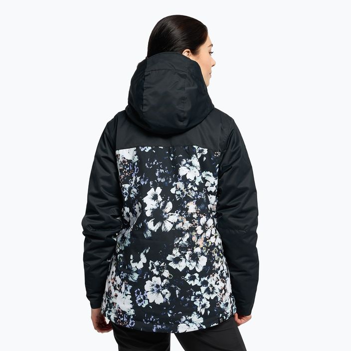 Jachetă de snowboard pentru femei ROXY Jetty Block 2021 true black black flowers 4