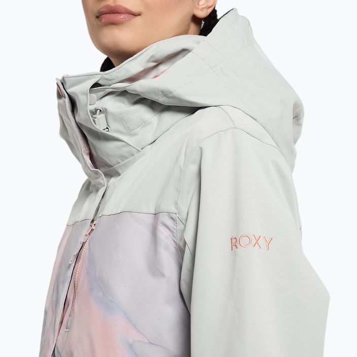 Jachetă de snowboard pentru femei ROXY Jetty Block 2021 gray violet marble 7