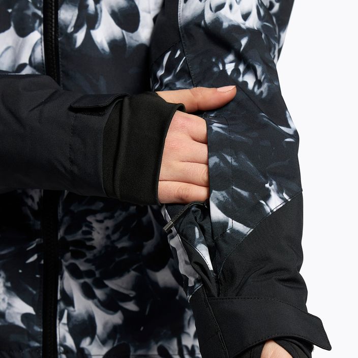 Jachetă de snowboard pentru femei ROXY Jet Ski Premium 2021 true black future flower 9