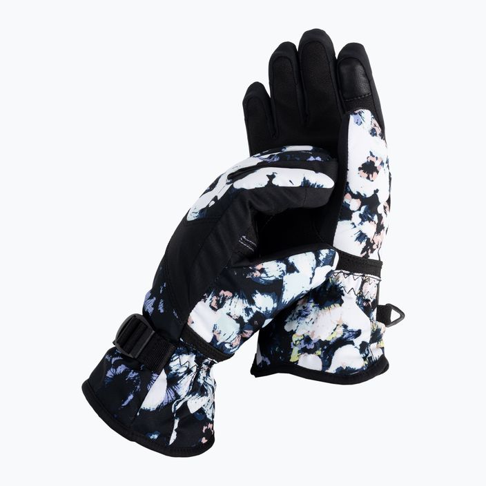 Mănuși de snowboard pentru copii ROXY Jetty 2021 true black black flowers