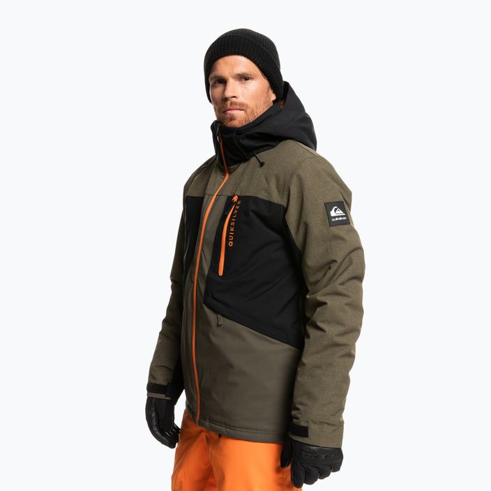 Jachetă de snowboard pentru bărbați Quiksilver Dawson verde EQYTJ03389 2