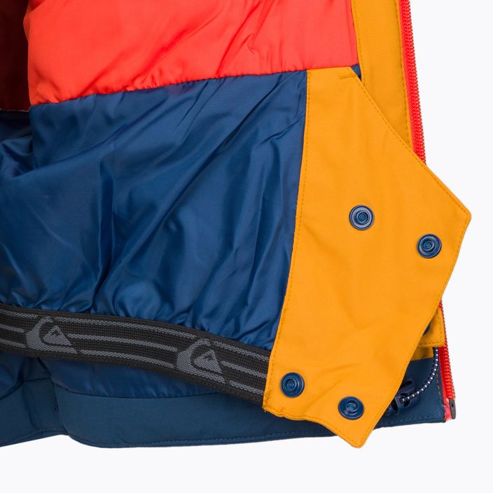 Jachetă de snowboard pentru copii Quiksilver Kai Jones Ambition portocaliu și albastru marin EQBTJ03169 9