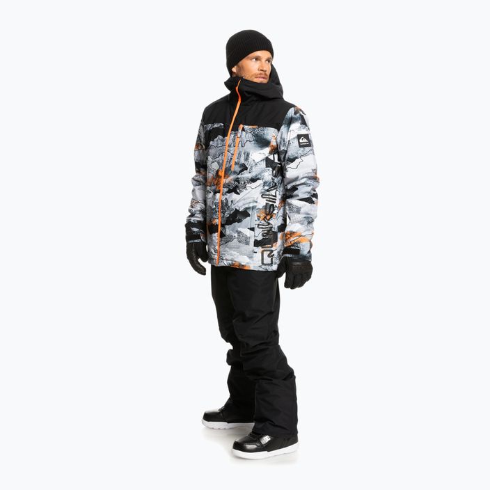 Quiksilver Morton jachetă de snowboard pentru bărbați negru și alb EQYTJ03375 2