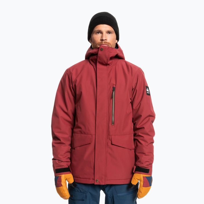 Jacheta de snowboard Quiksilver Mission Solid pentru bărbați roșu EQYTJ03266 6