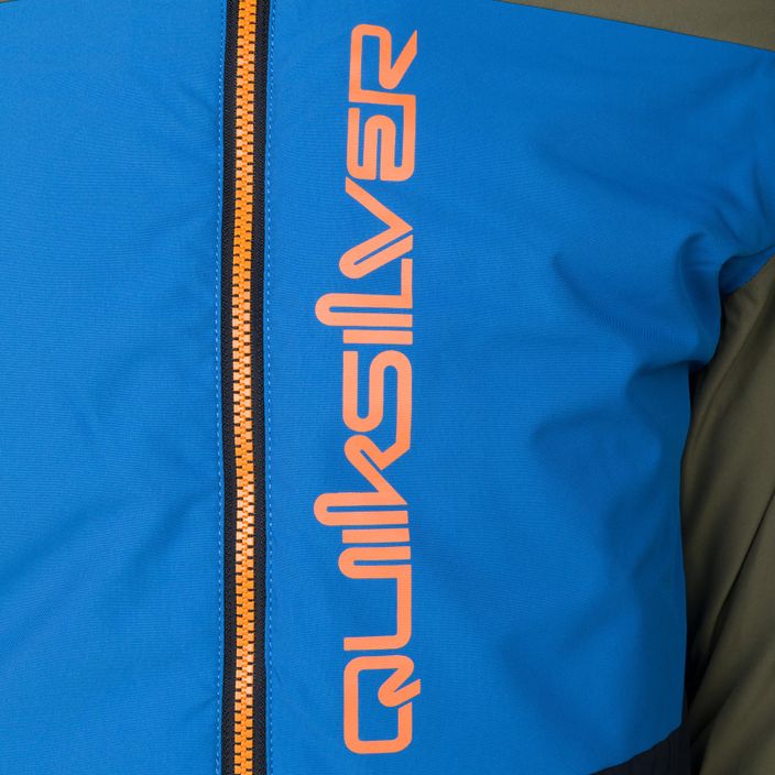 Jachetă snowboard pentru copii Quiksilver Side Hit verde-albastru EQBTJ03158 3