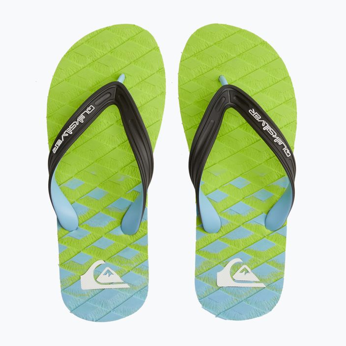 Șlapi de plajă Quiksilver Oahuey verde pentru bărbați AQYL101313 12