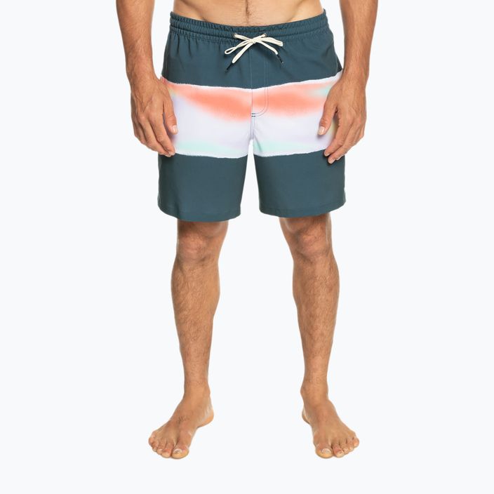 Pantaloni scurți de baie bărbați Quiksilver Surfsilk Air-Brush Volley 17Nb albastru marin EQYJV04011 2