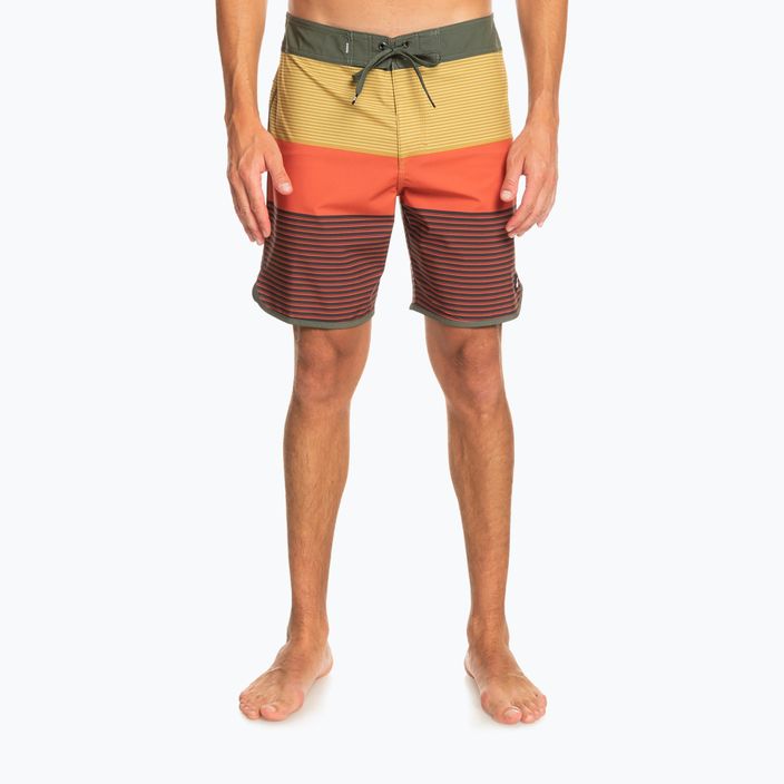 Pantaloni scurți de înot pentru bărbați Quiksilver Surfsilk Tijuana 18" galben-portocaliu EQYBS04778-CQY6 2