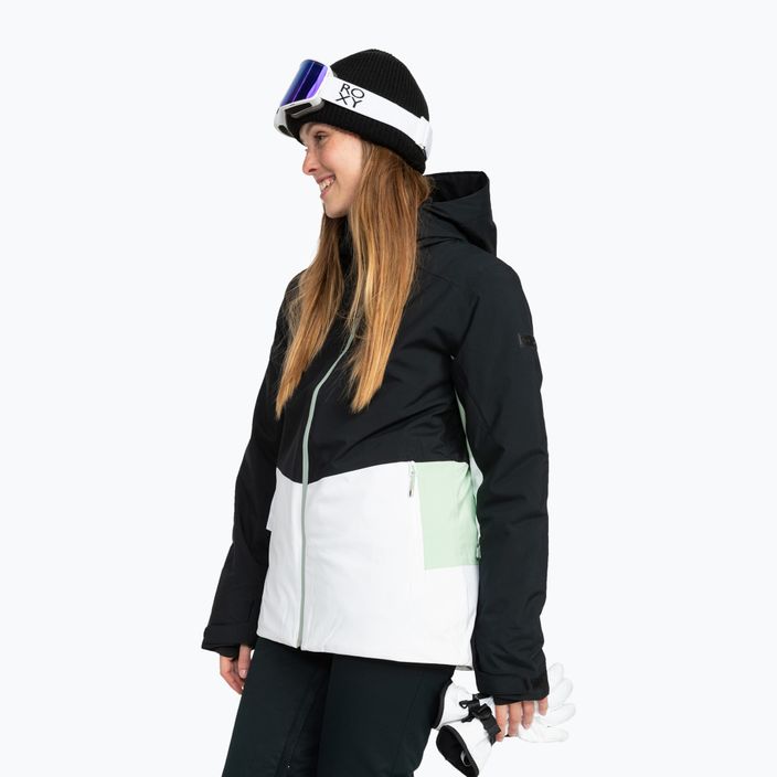 Jachetă de snowboard pentru femei ROXY Peakside negru adevărat 2
