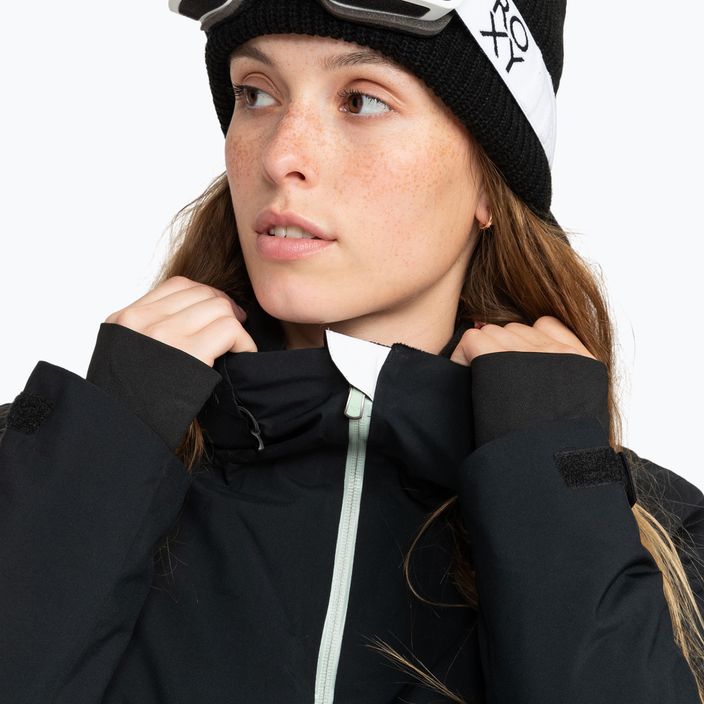 Jachetă de snowboard pentru femei ROXY Peakside negru adevărat 4