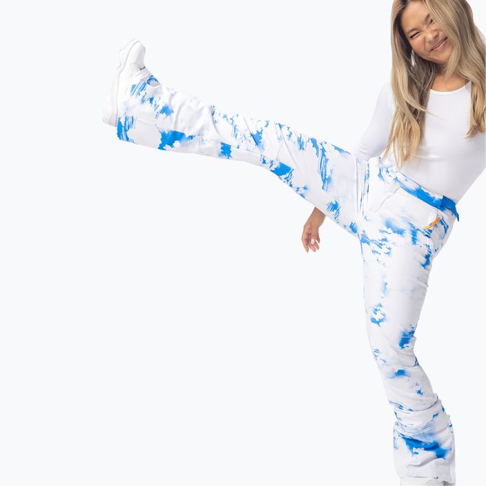 Pantaloni de snowboard pentru femei ROXY Chloe Kim ROXY Chloe Kim nori albastru azur 4