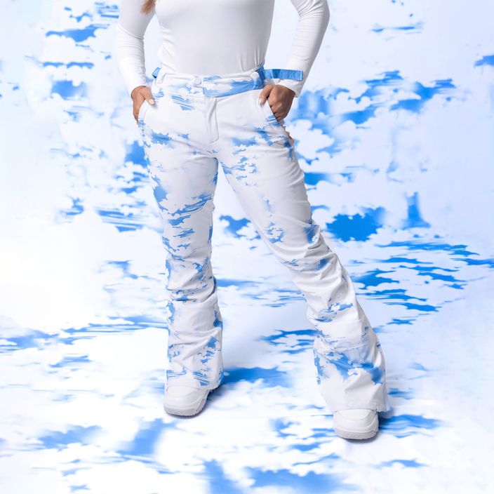 Pantaloni de snowboard pentru femei ROXY Chloe Kim ROXY Chloe Kim nori albastru azur 9