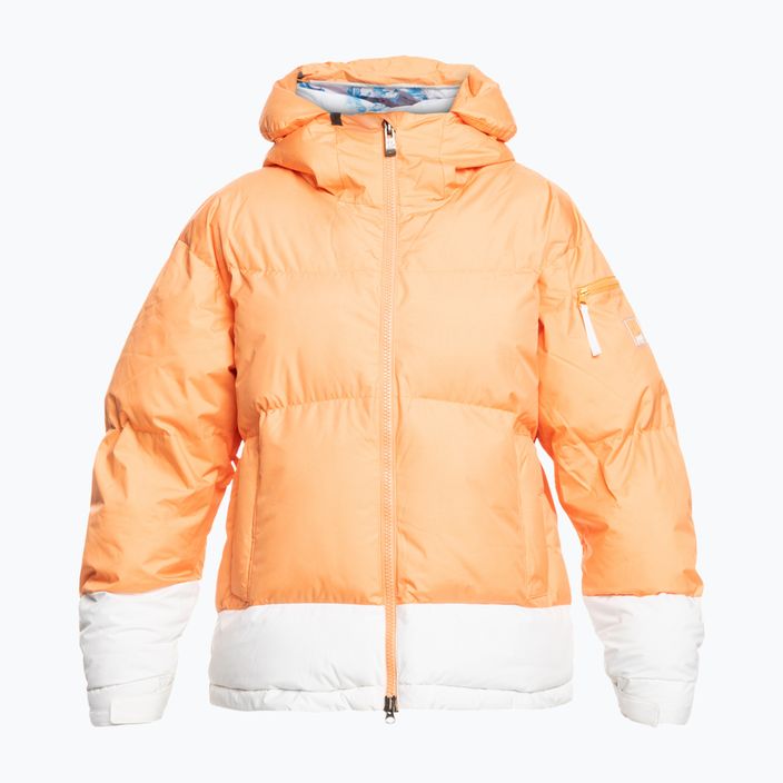 Jachetă de snowboard pentru femei ROXY Chloe Kim Puffy mock portocaliu 4
